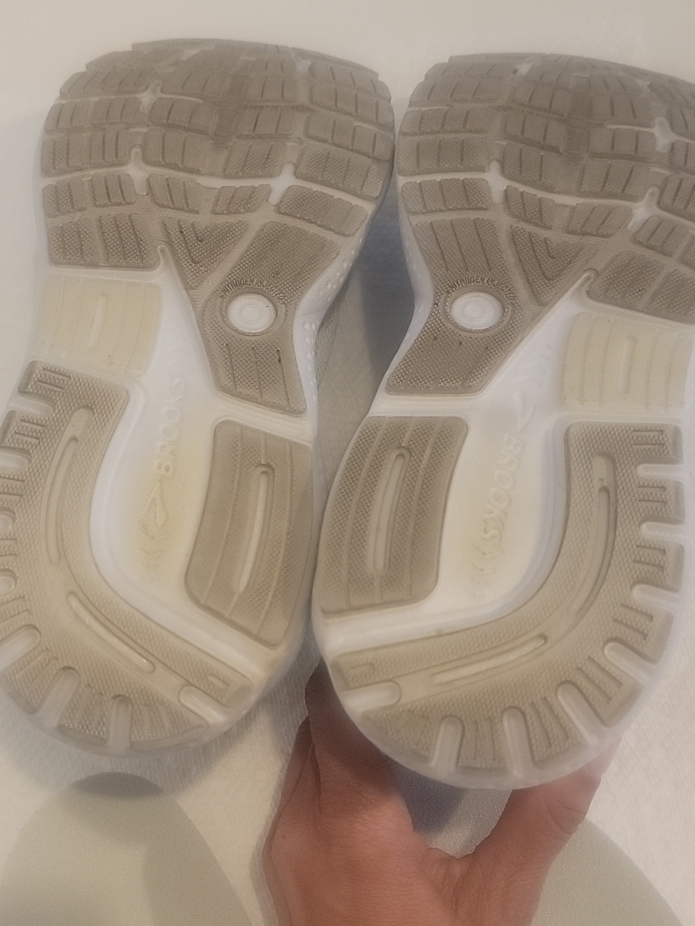 Brooks Light Beige Athletic Sneakers - Picture 10 of 10